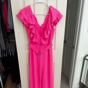 Lily Pulitzer Hot Pink Jumpsuit